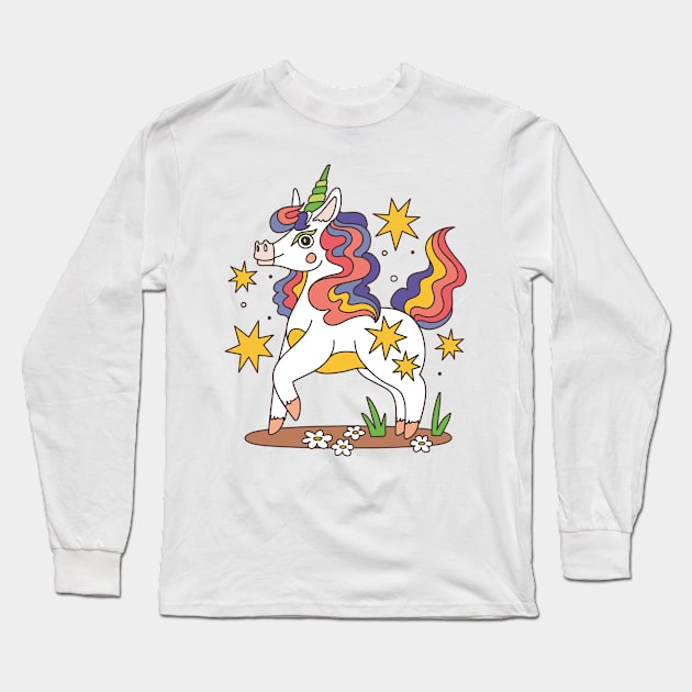 unicorn Long Sleeve T-Shirt by killzilla